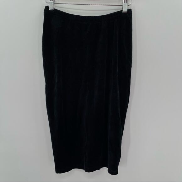 Revolve IRO Woman Astro Ruched Preppy Whimsygoth Sexy Velvet Skirt Black Size M - Picture 2 of 16
